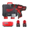 Дриль-шуруповерт акумуляторний MILWAUKEE, M12 BDDXKIT-202C, 32Нм (зарядний пристрій С12 С, 2 акумулятори М12 В2 2Аг, 3 насадки,
