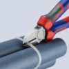Кусачки бокові (бокорізи), діаметр 4,0мм, 180мм KNIPEX 70 02 180, фосфатовані