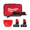 Шліфмашина стрічкова акумуляторна безщіткова MILWAUKEE, M12 FBFL10-402B, 10мм (зарядний пристрій С12 С, 2 акумулятори М12 В4 4Аг
