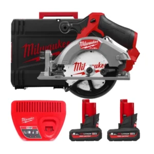 Пила дискова ручна акумуляторна безщіткова MILWAUKEE, M12 FCS442-502X, діаметр 140мм (зарядний пристрій С12 С, 2 акумулятори М12