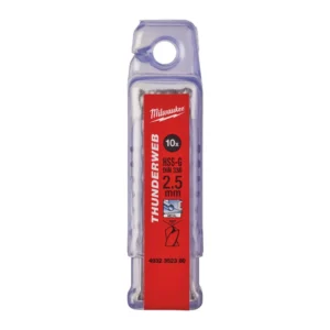 Свердло по металу THUNDERWEB HSS-G MILWAUKEE DIN338, діаметр 2,5x57х30мм, (10шт), пластикова коробка