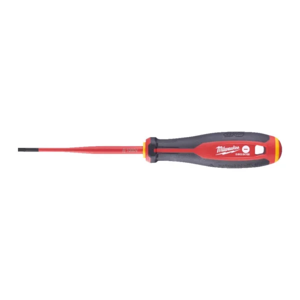 Викрутка з тригранною рукояткою ізольована VDE MILWAUKEE, SL 0,6х3,5х100мм