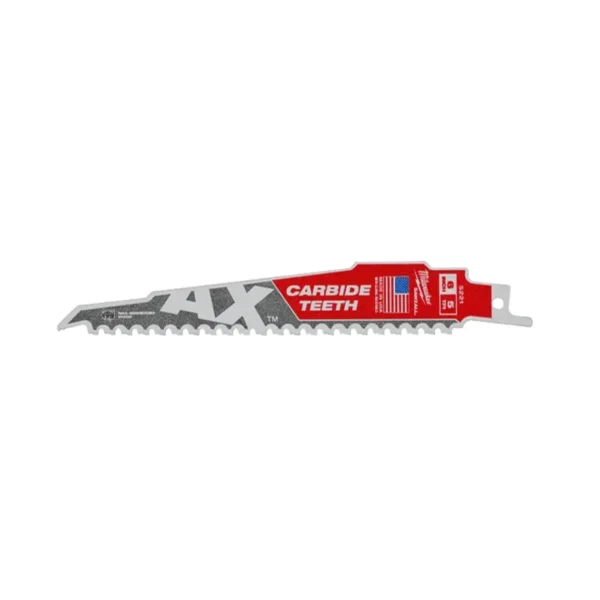 Полотно для шабельних пил AX CARBIDE MILWAUKEE, 150х5мм, (деревина з цвяхами)