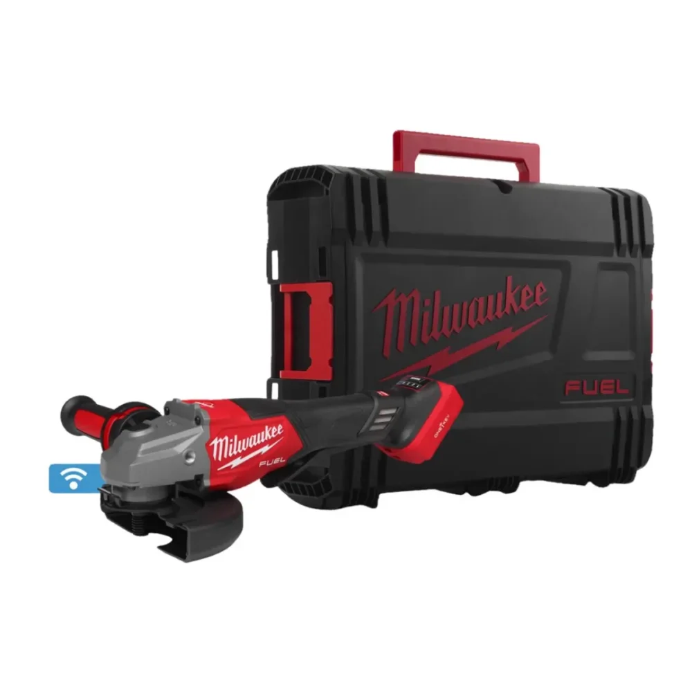 Шліфмашина кутова акумуляторна безщіткова MILWAUKEE, M18 FHSAGO125VXPDB2-0X, діаметр 125мм (антивібраційна бічна рукоятка, захис