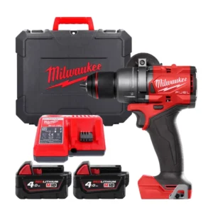 Дриль-шуруповерт з ударом акумуляторний безщітковий MILWAUKEE, M18 FPD3-402С, 158Нм (зарядний пристрій М12-18 С, 2 акумулятори М