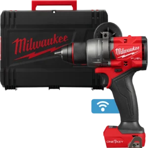 Дриль-шуруповерт з ударом акумуляторний безщітковий MILWAUKEE, M18 ONEPD3-0X, 158Нм (каркас, кліпса для ременя, бічна ручка, HDк