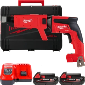 Шуруповерт для гіпсокартону акумуляторний безщітковий MILWAUKEE, M18 FSGC-202X, 13Нм (зарядний пристрій M12-18 FC, 2 акумулятори
