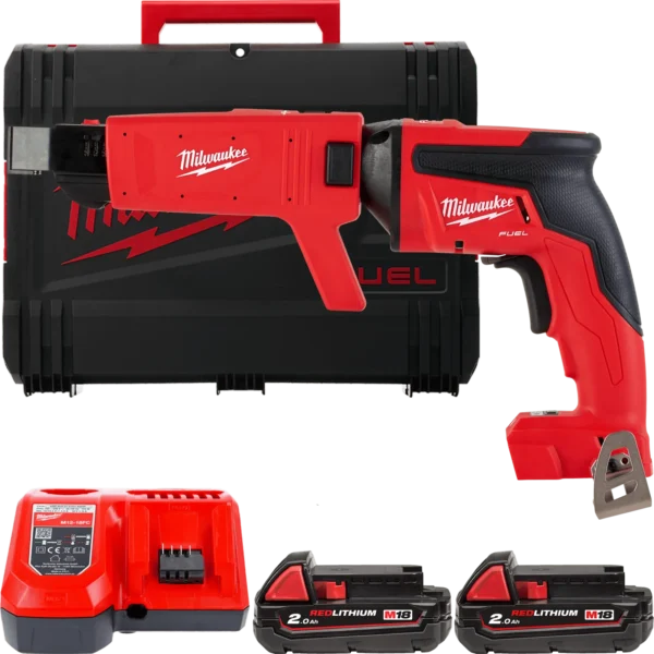 Шуруповерт для гіпсокартону акумуляторний безщітковий MILWAUKEE, M18 FSGC-202X, 13Нм (зарядний пристрій M12-18 FC, 2 акумулятори