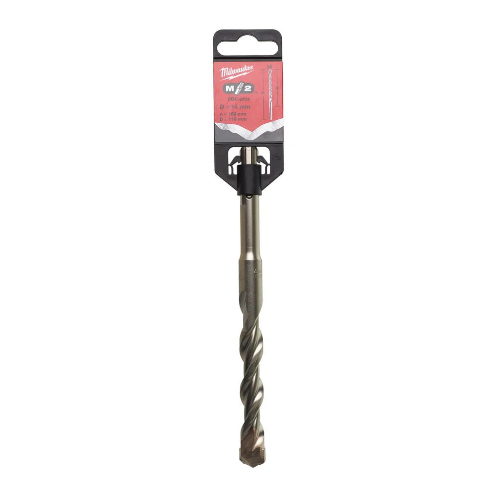 Бур SDS-PLUS M2 MILWAUKEE, діаметр 14,0х160х110мм