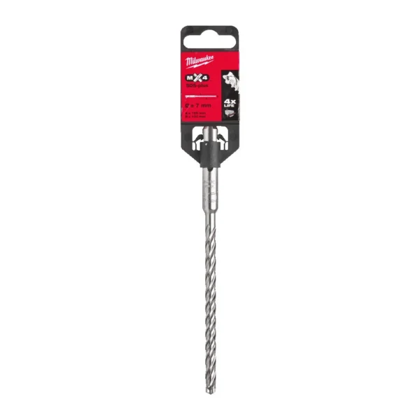 Бур SDS-PLUS MX4 MILWAUKEE, діаметр 7,0х165х100мм