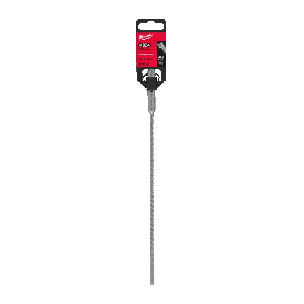 Бур SDS-PLUS MX4 MILWAUKEE, діаметр 5,0х265х200мм