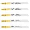Полотна для лобзиків T101BF Bi-Metal MILWAUKEE, 75х2,5мм, (5шт), (деревина, чистий різ)