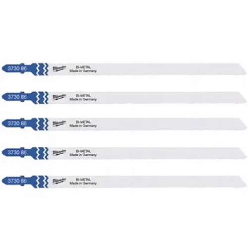 Полотна для лобзиків T718AF Bi-Metal MILWAUKEE, 155х1,0мм, (5шт), (універсальні)