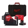 Нівелір лазерний 3D акумуляторний MILWAUKEE, M12 3PL-401C (360 градусів, зелений промінь) (зарядний пристрій С12 С, 1 акумулятор