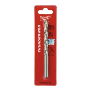 Свердло по металу THUNDERWEB HSS-G MILWAUKEE DIN338, діаметр 9,0x125х81мм