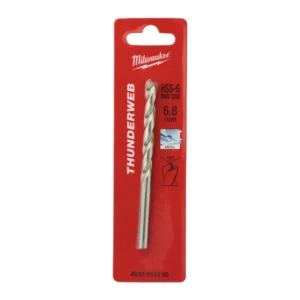 Свердло по металу THUNDERWEB HSS-G MILWAUKEE DIN338, діаметр 6,8x109х69мм