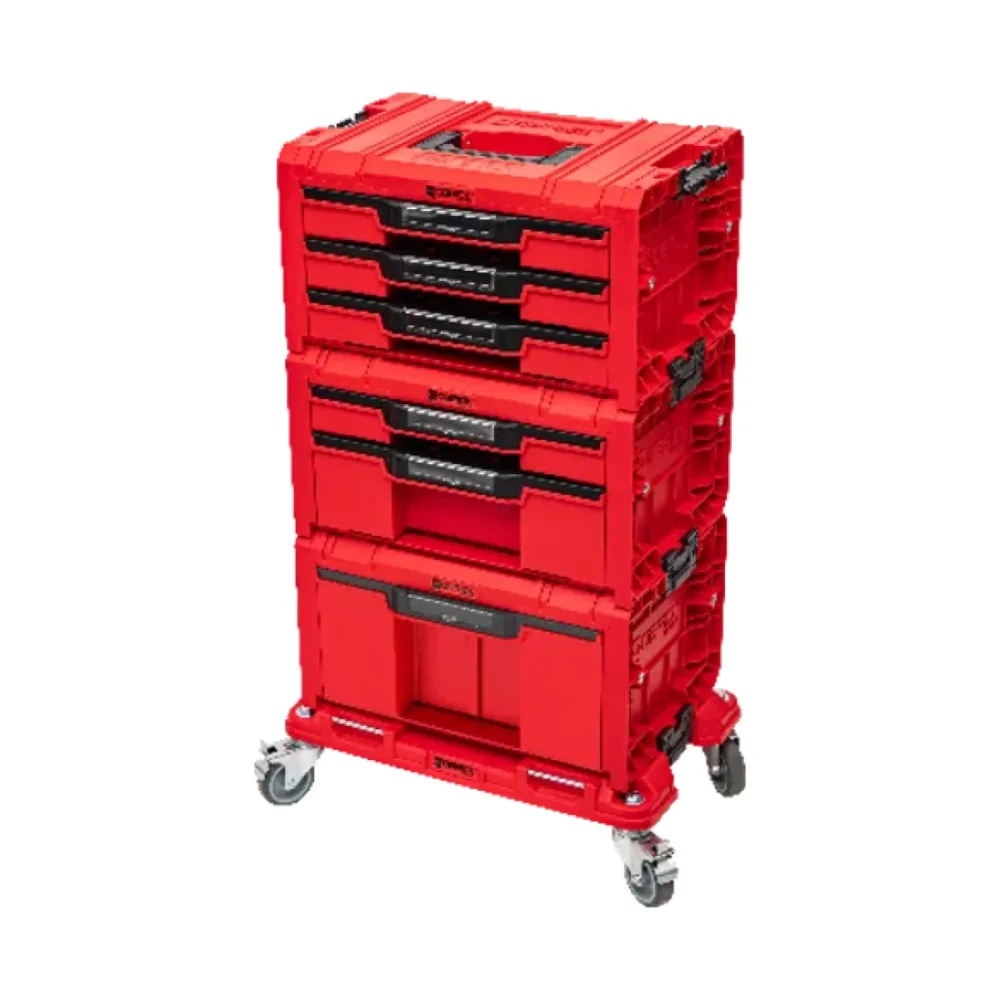 Набір ящиків QBRICK SYSTEM PRO RED DRAWER WORKSHOP SET 6, 2.0 RED ULTRA HD CUSTOM мобільна шафа (525x345x885мм) (5901238260370)