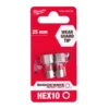 Біта SHOCKWAVE MILWAUKEE, Hex10, 25мм, (2шт) (заміна на 4932500384)
