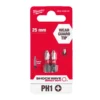 Біта SHOCKWAVE MILWAUKEE, PH1, 25мм, (2шт)
