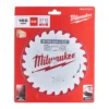 Диск пиляльний по дереву PFTE THIN KERF MILWAUKEE, діаметр 165х5/8"х1,6мм, 24 зуб.