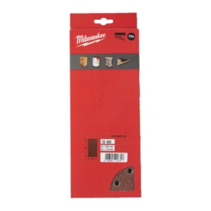 Папір шліфувальний MILWAUKEE, 115x230мм HL, зерно 60, (10шт)