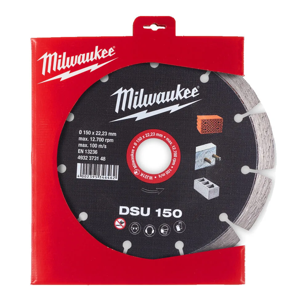 Диск алмазний MILWAUKEE DSU 150, діаметр 150мм (для штроборізів)