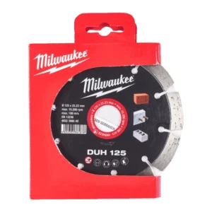 Диск алмазний MILWAUKEE DUH 125, діаметр 125мм (залізобетон, цегла)
