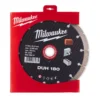 Диск алмазний MILWAUKEE DUH 180, діаметр 180мм (залізобетон, цегла)