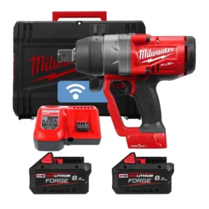 Гайковерт акумуляторний безщітковий 1'' MILWAUKEE, M18 ONEFHIWF1-802X, 2400Нм (зарядний пристрій M12-18 FC, 2 акумулятори M18 FB