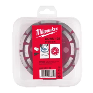 Чашка алмазна шліфувальна MILWAUKEE, DCWU, діаметр 125х22,23мм