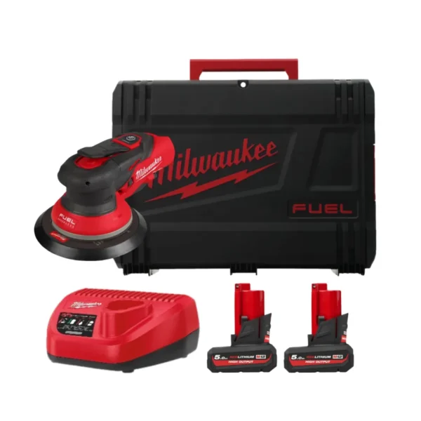 Шліфмашина ексцентрикова акумуляторна безщіткова MILWAUKEE, M12 FROS2.5-502X, діаметр 150мм (зарядний пристрій С12 С, 2 акумулят
