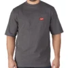 Футболка MILWAUKEE, WTSSGR-XL з кишенею та коротким рукавом, сіра, (розмір XL)