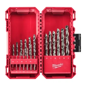 Набір свердел по металу THUNDERWEB HSS-G PACKOUT MILWAUKEE, DIN-338, (діаметр 1/1.5/2/2,5/3/3,5/4/4,5/5/5,5/6/6,5/7/7,5/8/8,5/9/