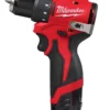 Дриль-шуруповерт акумуляторний безщітковий MILWAUKEE, M12 BLDDRC-202C, 40Нм (зарядний пристрій С12, 2 акумулятори М12 В2 2Аг, кл