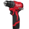 Дриль-шуруповерт акумуляторний безщітковий MILWAUKEE, M12 BLDDRC-202C, 40Нм (зарядний пристрій С12, 2 акумулятори М12 В2 2Аг, кл