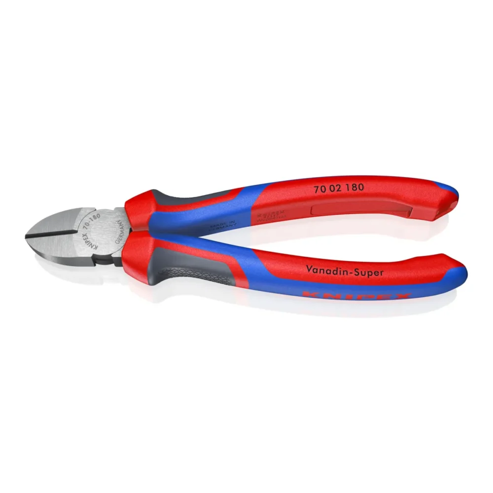Кусачки бокові (бокорізи), діаметр 4,0мм, 180мм KNIPEX 70 02 180, фосфатовані