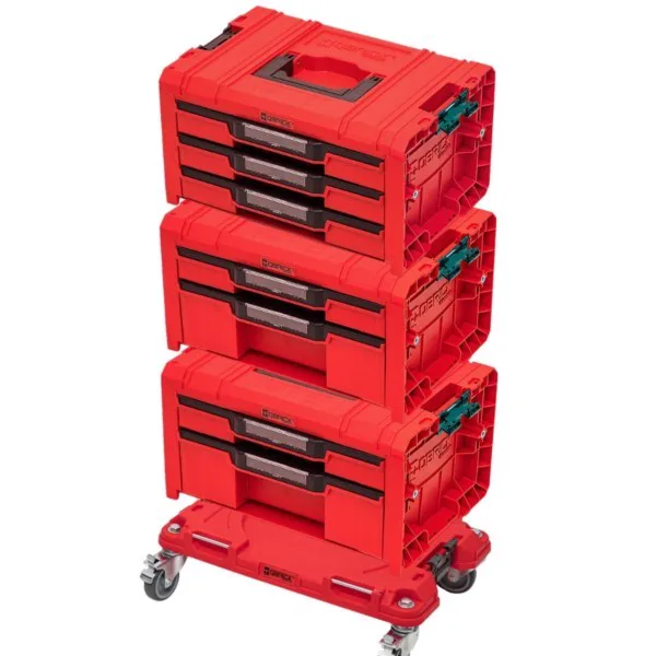 Набір ящиків QBRICK SYSTEM PRO RED DRAWER WORKSHOP SET 6, 2.0 RED ULTRA HD CUSTOM мобільна шафа (525x345x885мм) (5901238258353)