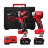 Набір з 2х інструментів акумуляторних безщіткових MILWAUKEE, M18 BLPP2A3-502X (зарядний пристрій M12-18 FC, 2 акумулятори М18 В5