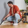 Пилосос акумуляторний будівельний RYOBI R18WDV-0 ONE+ (+ Всмоктуючий шланг, ручка, телескопічна штанга, насадка для підлоги, щіл