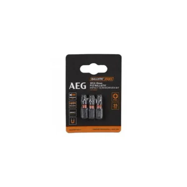 Біта ударна AEG AAK252PZ3, PZ3, 25мм (3шт)