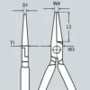 Круглогубці 125мм KNIPEX 22 01 125