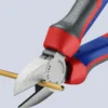 Кусачки бокові (бокорізи), діаметр 4,0мм, 180мм KNIPEX 70 02 180, фосфатовані