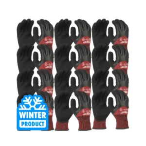 Рукавиці робочі зимові MILWAUKEE, з опором порізам 3/С рівня, розмір 11/XXL, (72 пари)