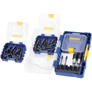 Набір біт IMPACT PRO 44шт, 1/4" /TX20, TX30 25мм x 20/ 57мм х2/ тримач біт Magnetic Torsion х 2, IRWIN, в пластиковому кейсі