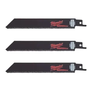 Полотно для шабельних пил Carbide Grit MILWAUKEE, 150мм, (3шт) (чавун, абразивні матеріали, фіберглас)