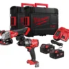 Набір акумуляторних інструментів Milwaukee M18FPP2E3-502X (ударний дриль M18 FPD3, кутова шліфувальна машина M18 FSAG125X, 2xаку