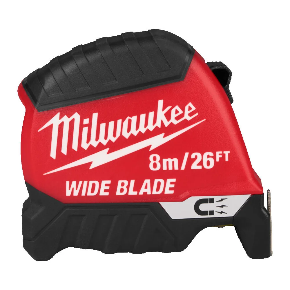 Рулетка магнітна WIDE BLADE MAGNETIC MILWAUKEE (Gen2), 8м/26фт (35мм)