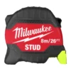 Рулетка STUD MILWAUKEE (Gen 3), 8м/26фт (33мм)
