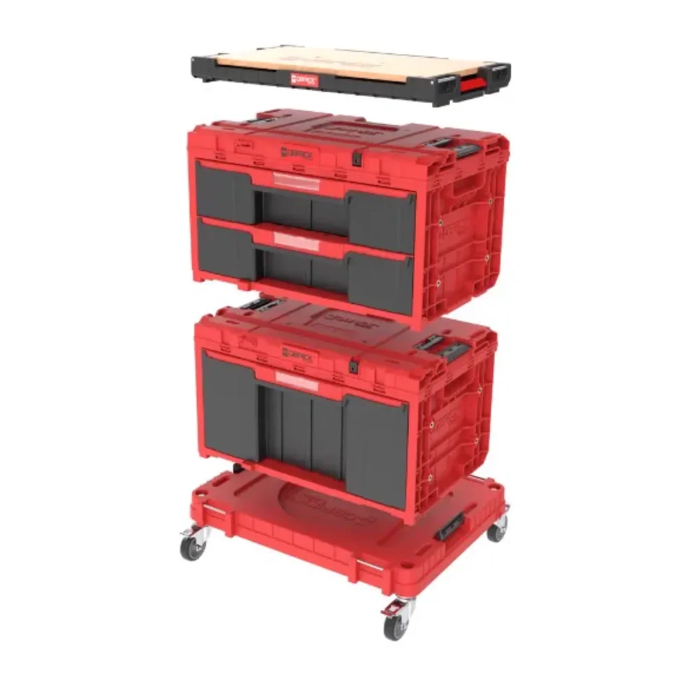 Набір ящиків QBRICK SYSTEM ONE WORKSHOP DRAWERS SET 7 RED ULTRA HD CUSTOM (780х540х650мм) (5901238262480)