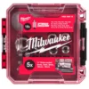 Набір ударних біт, головок з компактною з тріскачкою 1/4" MILWAUKEE, (25шт) пластиковий кейс